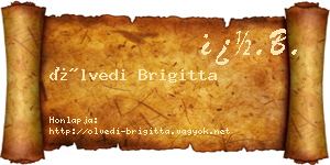 Ölvedi Brigitta névjegykártya