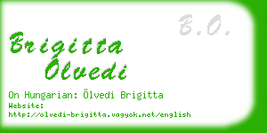 brigitta olvedi business card